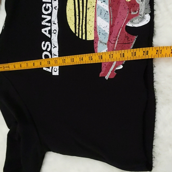 DEREK HEART Los Angeles Graphic Slashed/Ripped Sweatshirt ~ NWOT - Picture 9 of 9